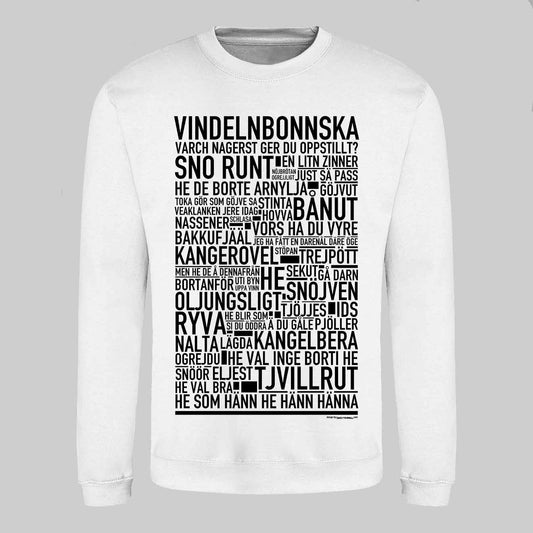 Vindelnbonnska Dialekt Text Sweatshirt