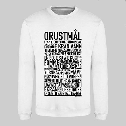 Orustmål Dialekt Text Sweatshirt