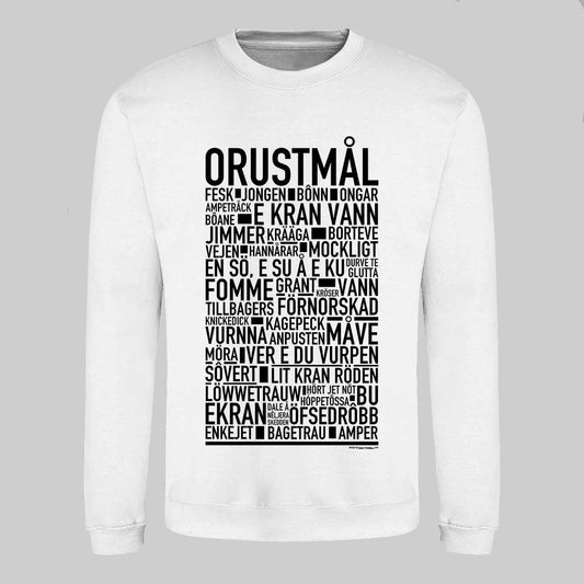 Orustmål Dialekt Text Sweatshirt