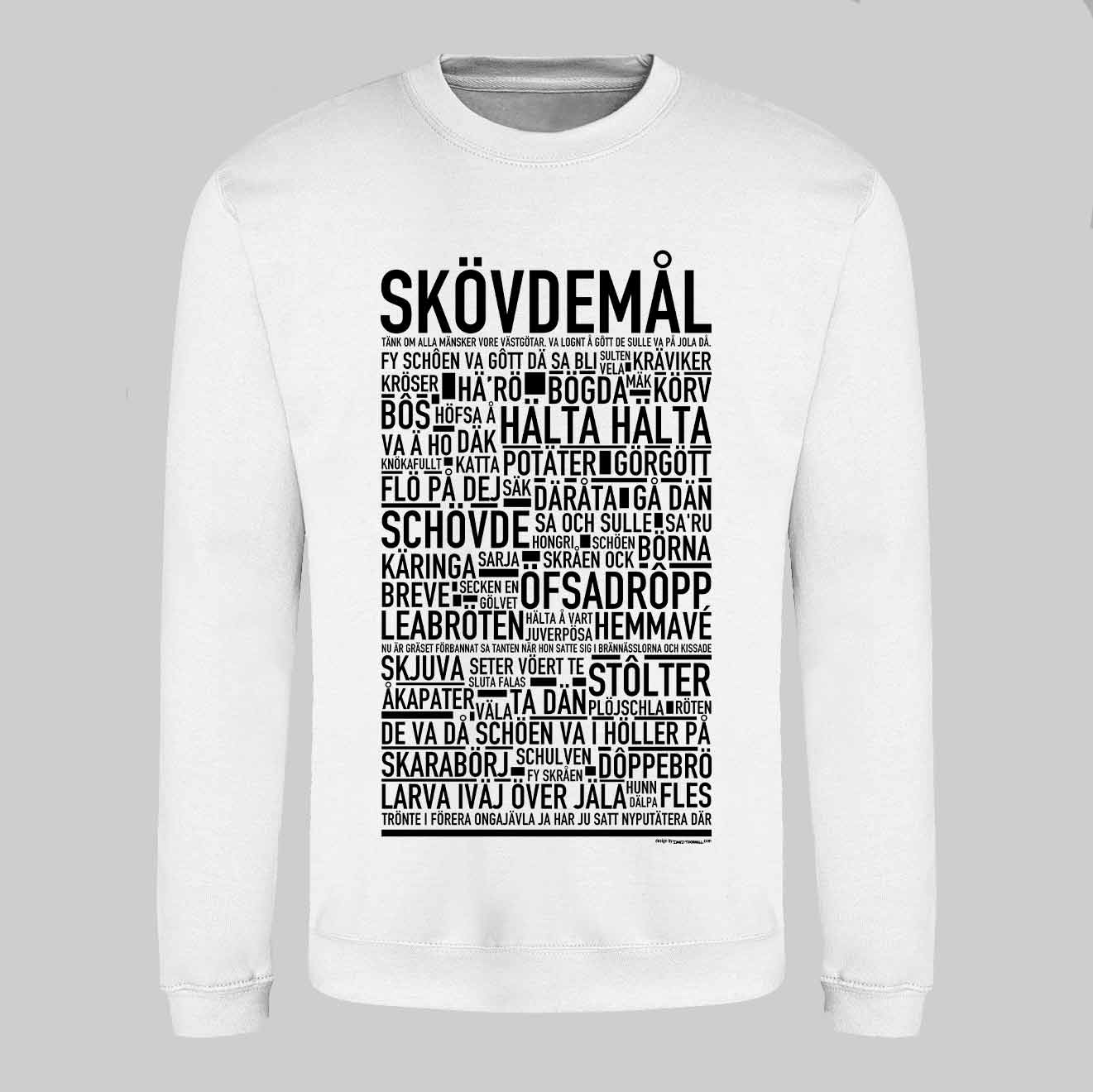 Skövdemål Dialekt Text Sweatshirt