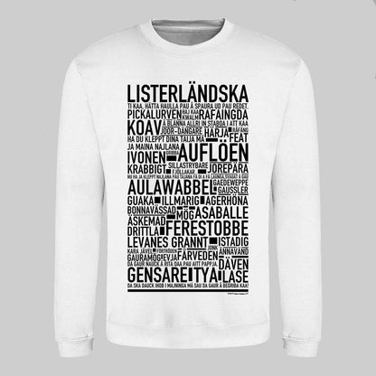Listerländska Dialekt Text Sweatshirt