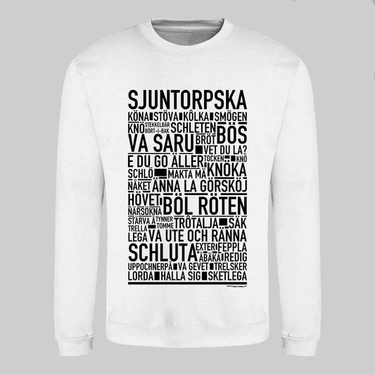 Sjuntorpska Dialekt Text Sweatshirt