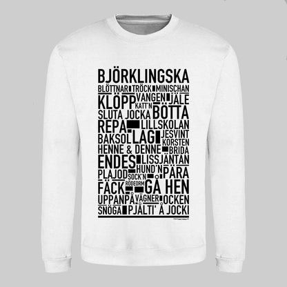 Björklingska Dialekt Text Sweatshirt