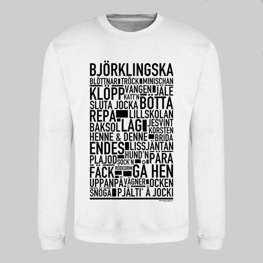 Björklingska Dialekt Text Sweatshirt