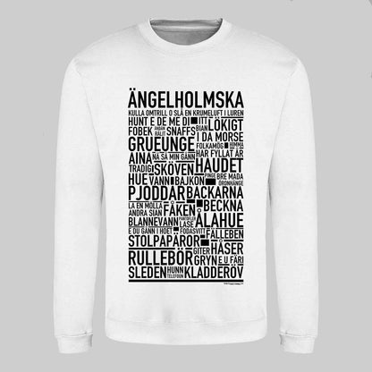 Ängelholmska Dialekt Text Sweatshirt