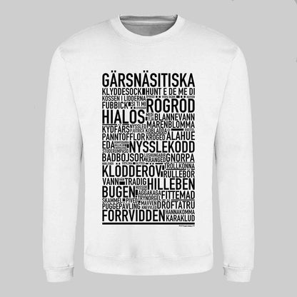 Gärsnäsitiska Dialekt Text Sweatshirt