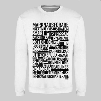 Marknadsförare Text Sweatshirt