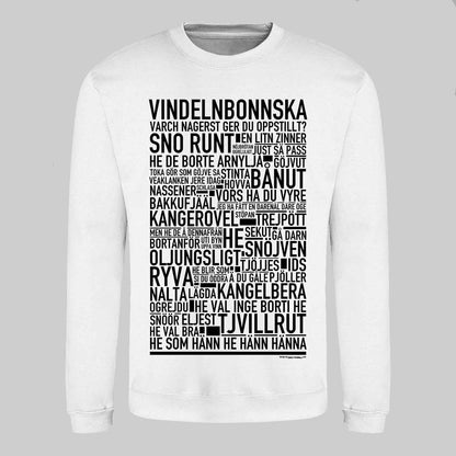 Vindelnbonnska Dialekt Text Sweatshirt