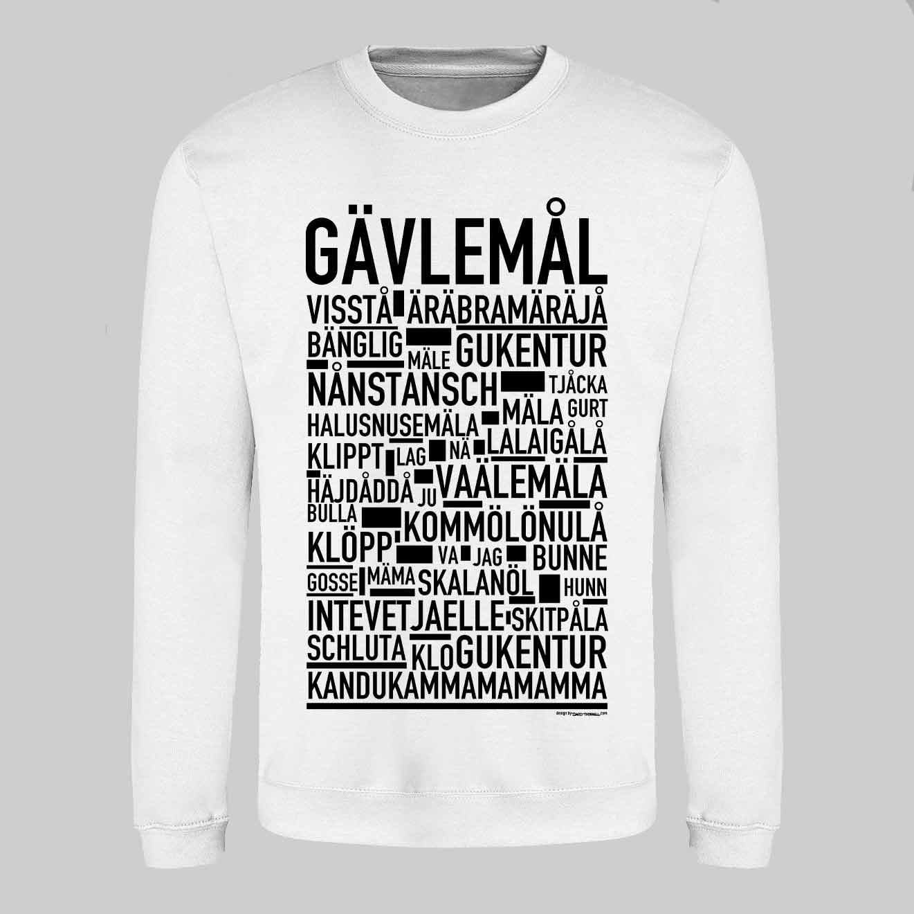 Gävlemål Dialekt Text Sweatshirt