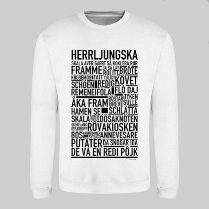 Herrljungska Dialekt Text Sweatshirt