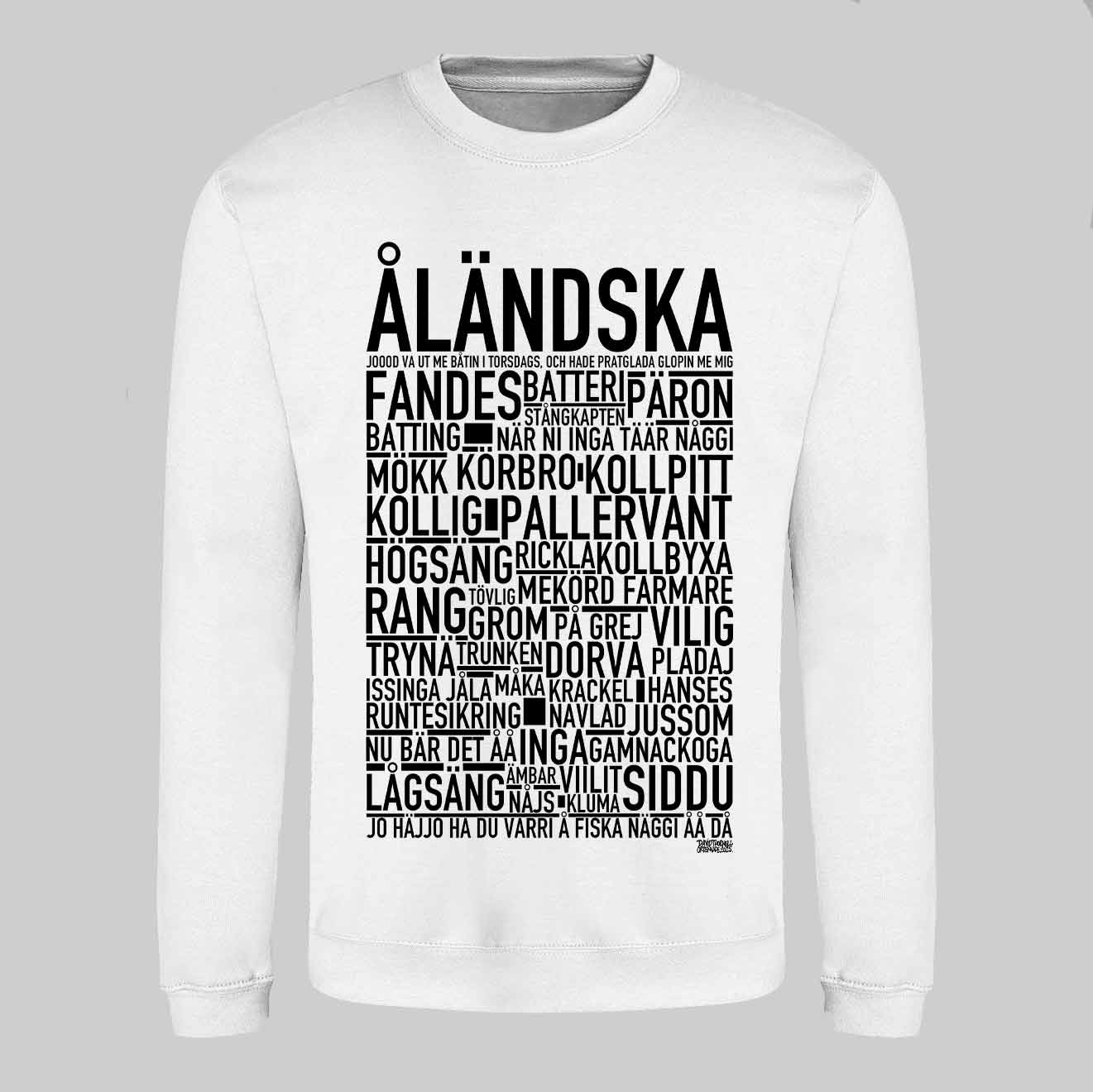 Åländska Dialekt Text Sweatshirt