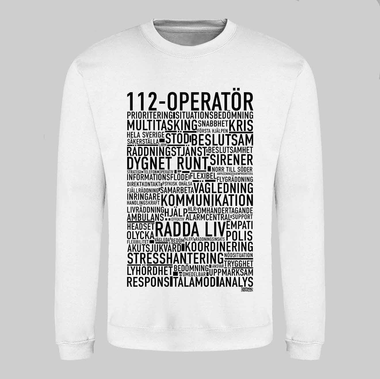 112-Operatör Text Sweatshirt