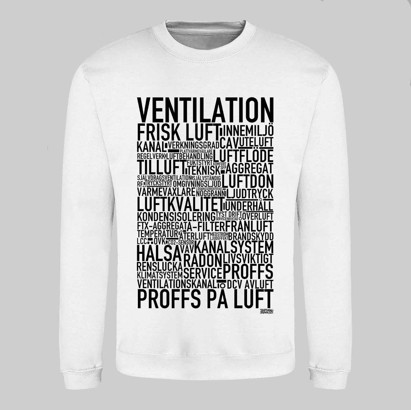 Ventilation Text Sweatshirt