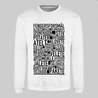 Fengersforsmål Dialekt Text Sweatshirt
