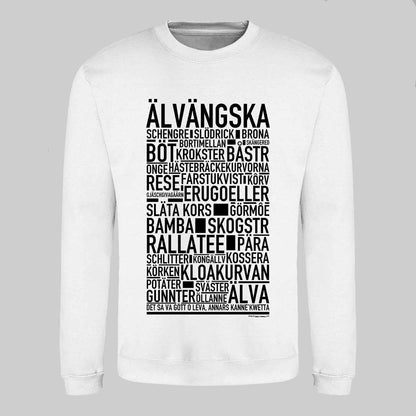 Älvängska Dialekt Text Sweatshirt