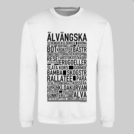 Älvängska Dialekt Text Sweatshirt
