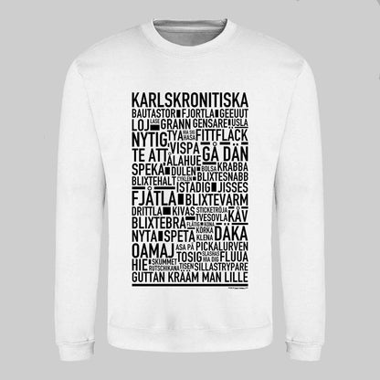 Karlskronitiska Dialekt Text Sweatshirt