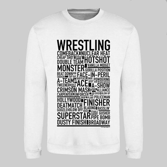 Wrestling Text Sweatshirt