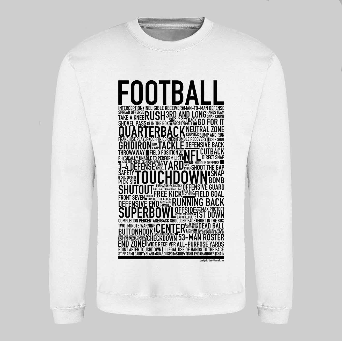 Football Text Sweatshirt