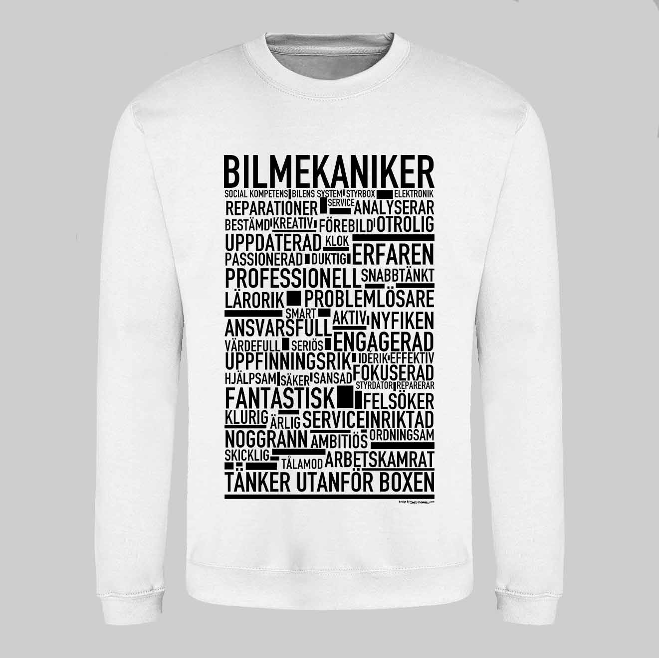 Bilmekaniker Text Sweatshirt