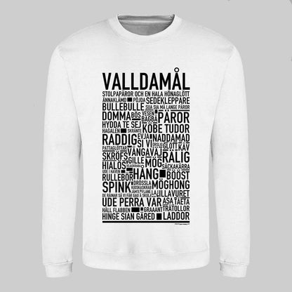 Valldamål Dialekt Text Sweatshirt