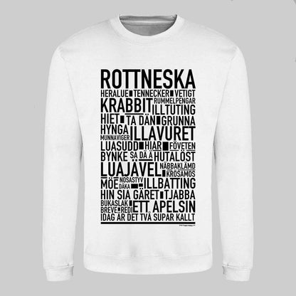 Rottneska Dialekt Text Sweatshirt