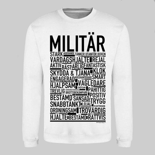 Militär Text Sweatshirt
