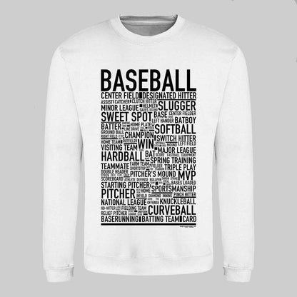 Baseball Text Sweatshirt