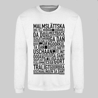 Malmslättska Dialekt Text Sweatshirt