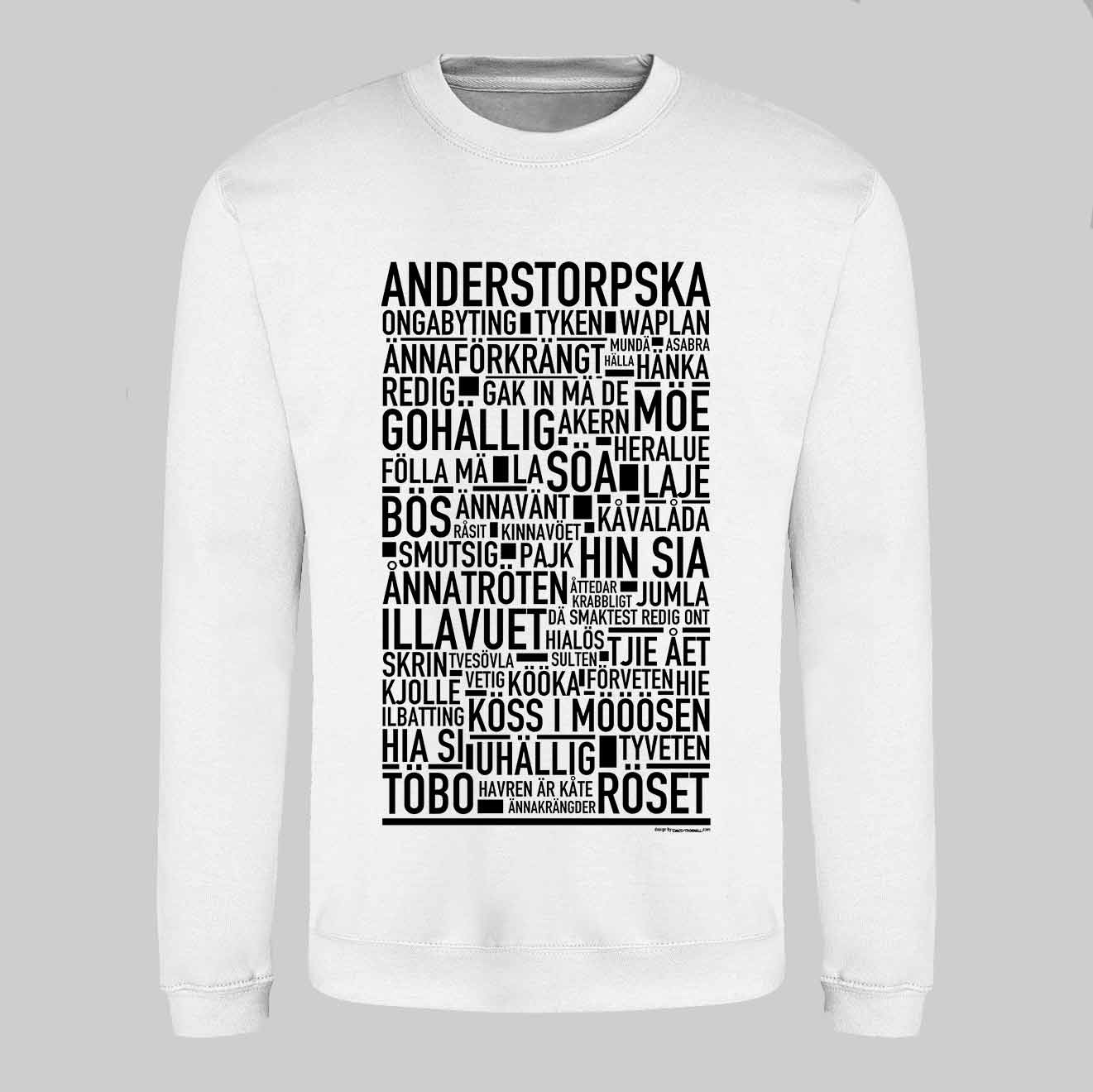 Anderstorpska Dialekt Text Sweatshirt