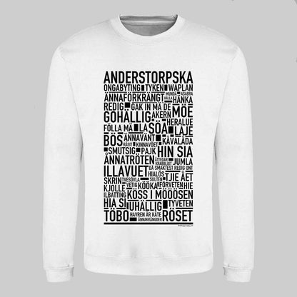 Anderstorpska Dialekt Text Sweatshirt