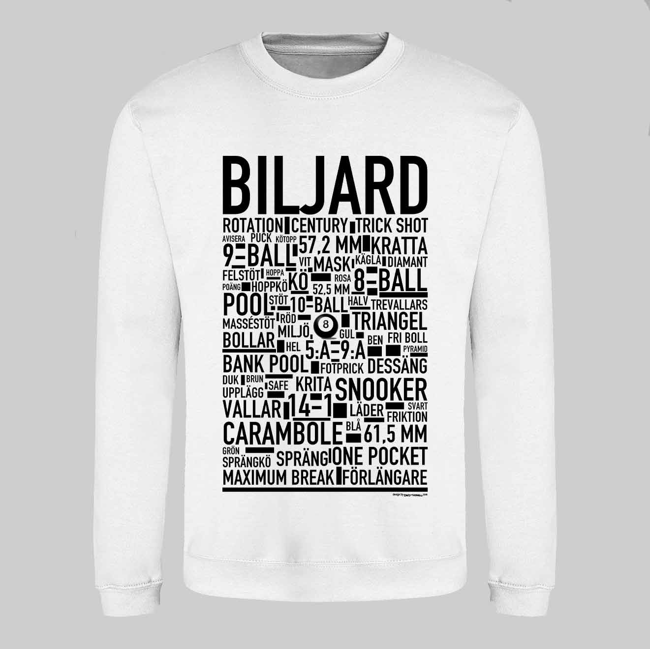 Biljard Text Sweatshirt