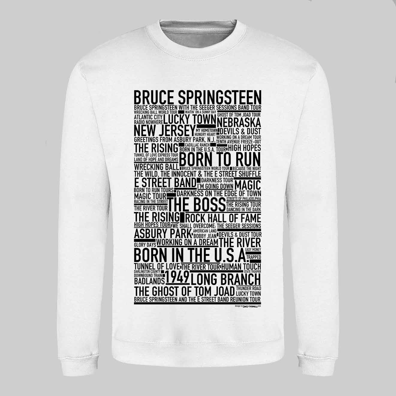 Bruce Springsteen Text Sweatshirt