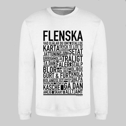 Flenska Dialekt Text Sweatshirt