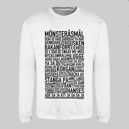 Mönsteråsmål Dialekt Text Sweatshirt