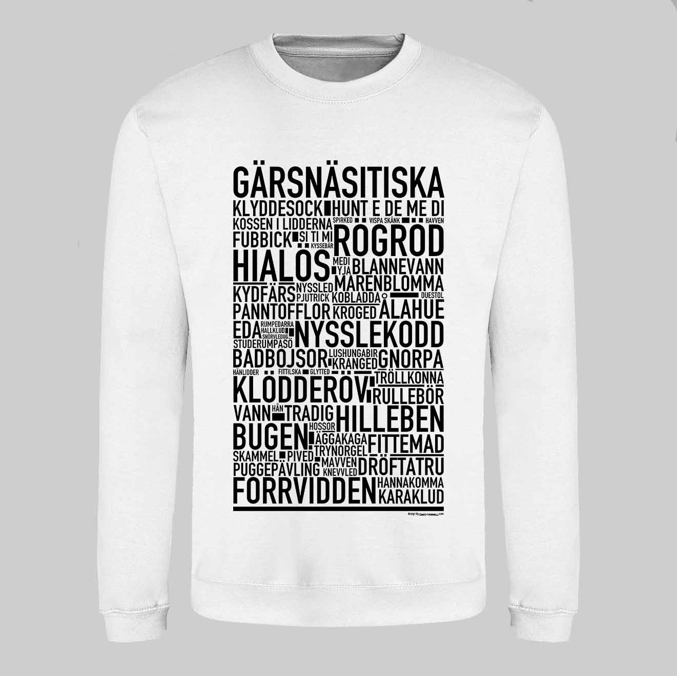 Gärsnäsitiska Dialekt Text Sweatshirt