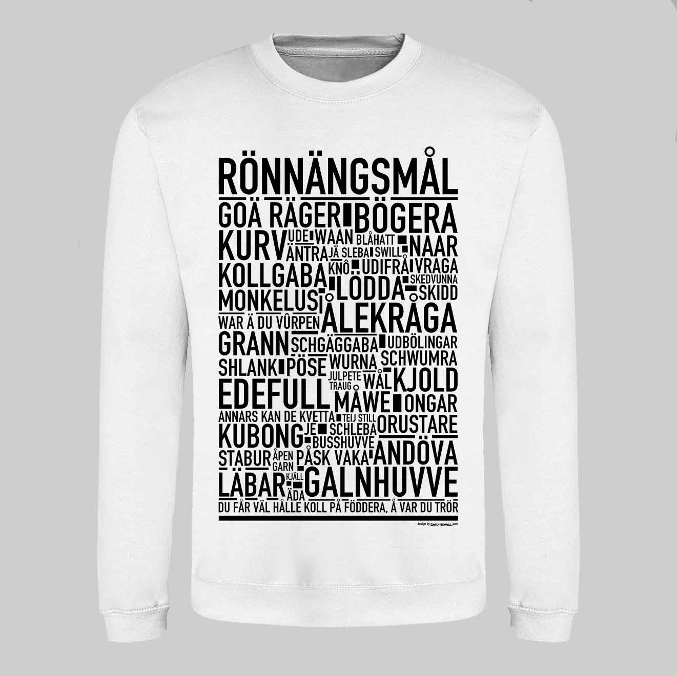 Rönnängsmål Dialekt Text Sweatshirt