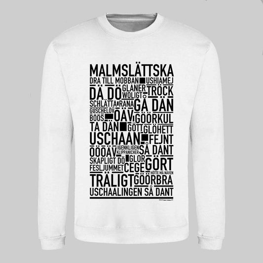 Malmslättska Dialekt Text Sweatshirt