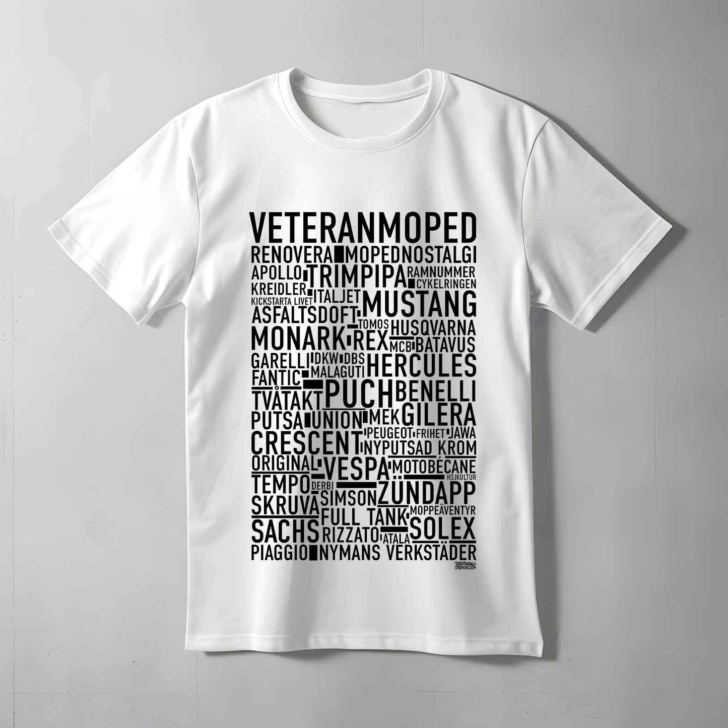Veteranmoped Text T-shirt