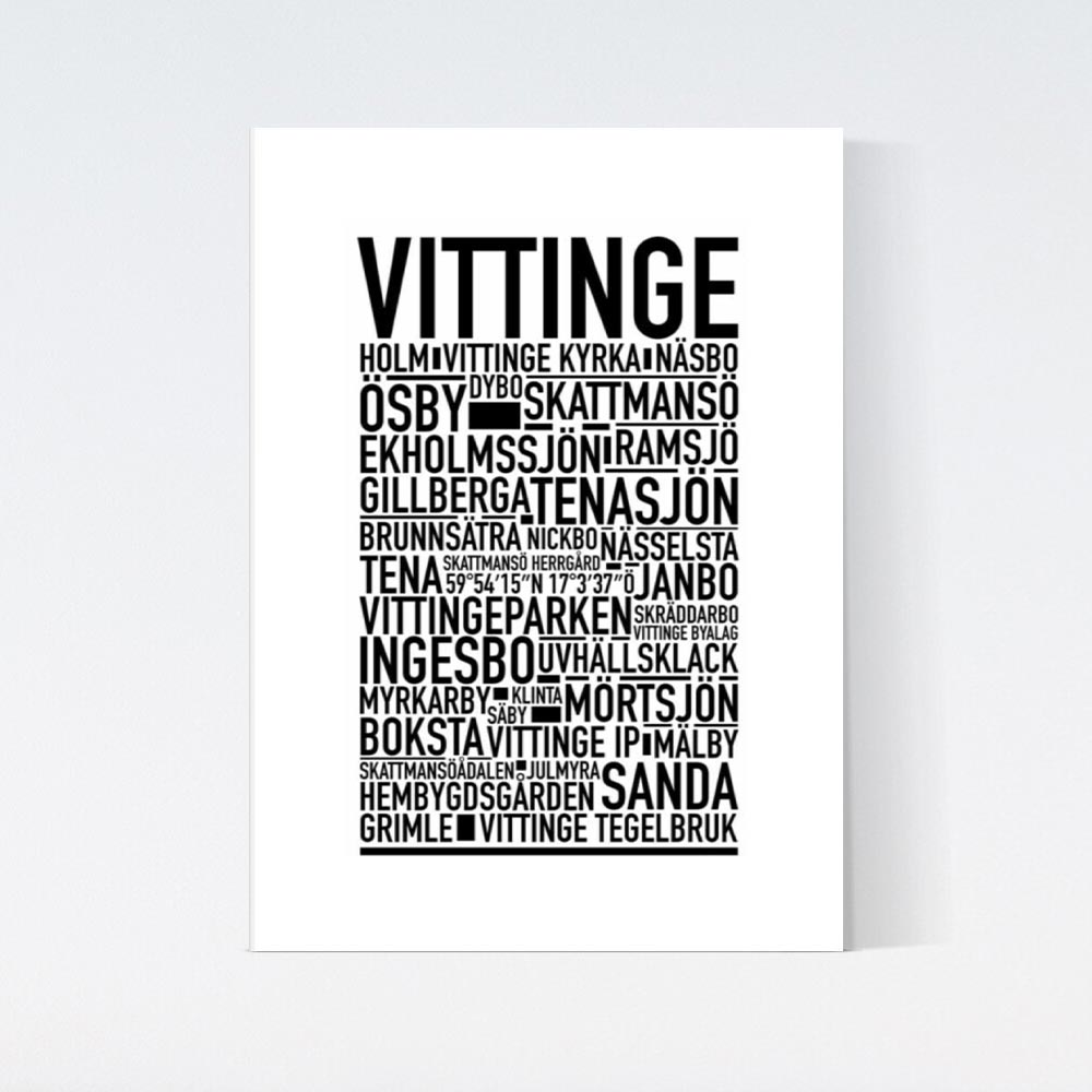 Vittinge Text Poster