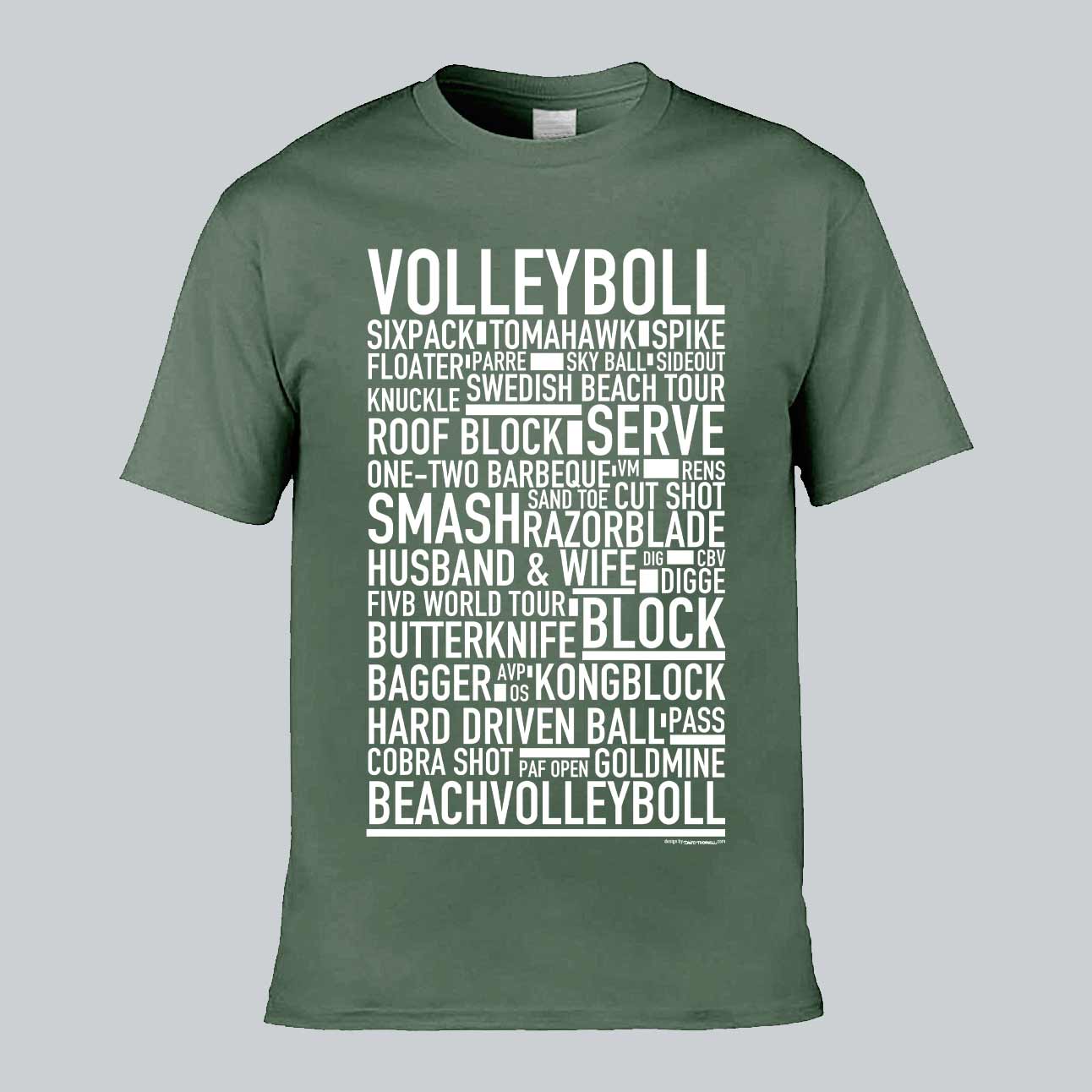 Volleyboll Text T-shirt