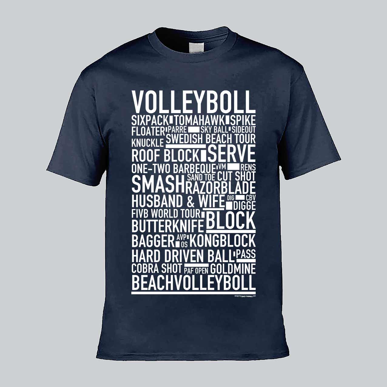 Volleyboll Text T-shirt