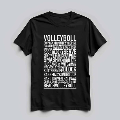 Volleyboll Text T-shirt