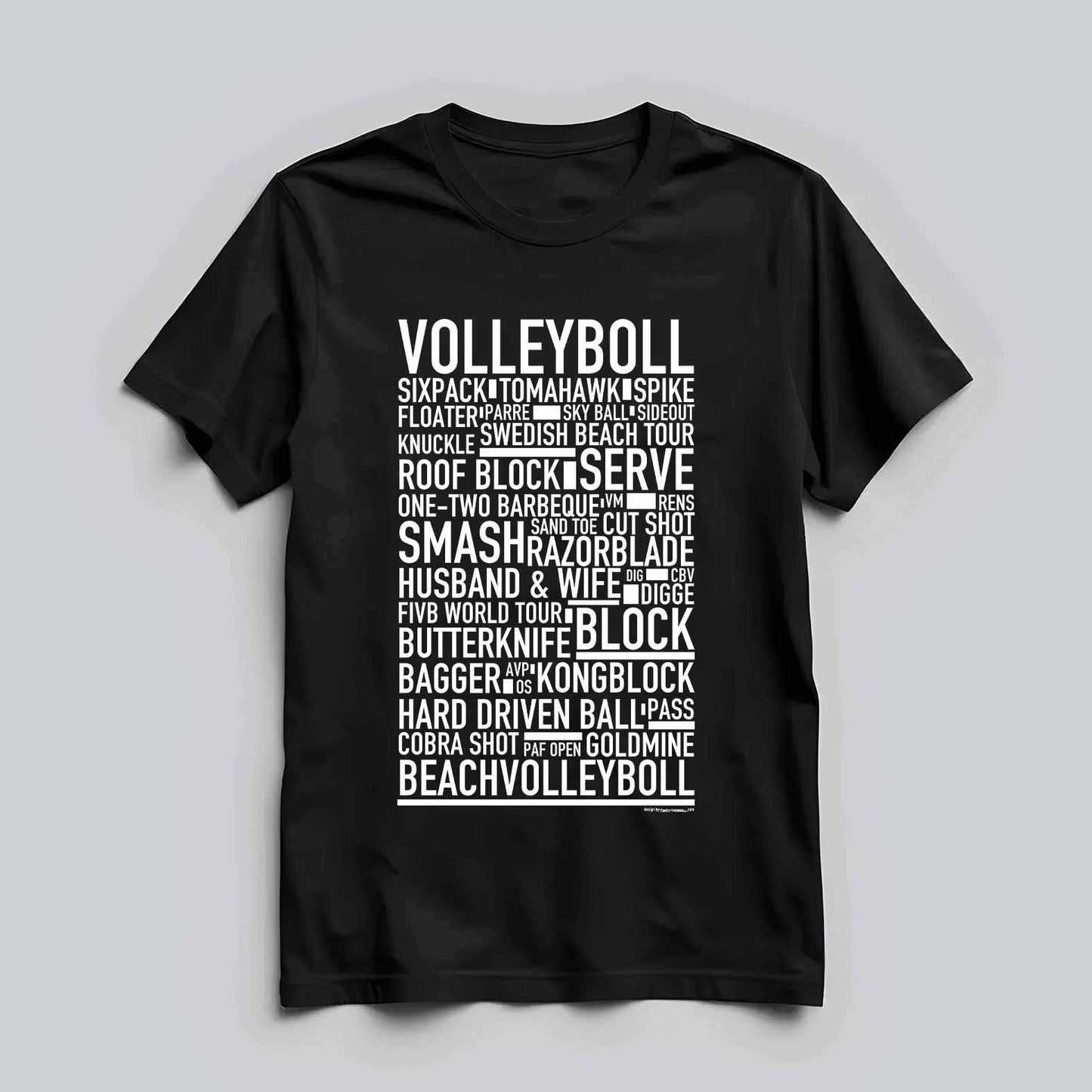 Volleyboll Text T-shirt