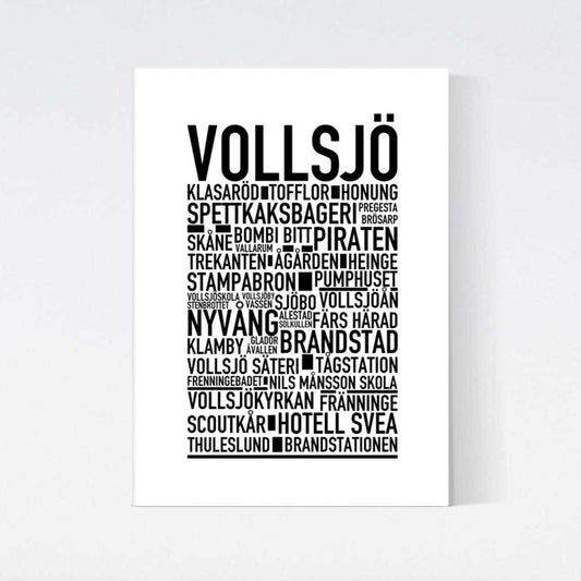 Vollsjö Text Poster