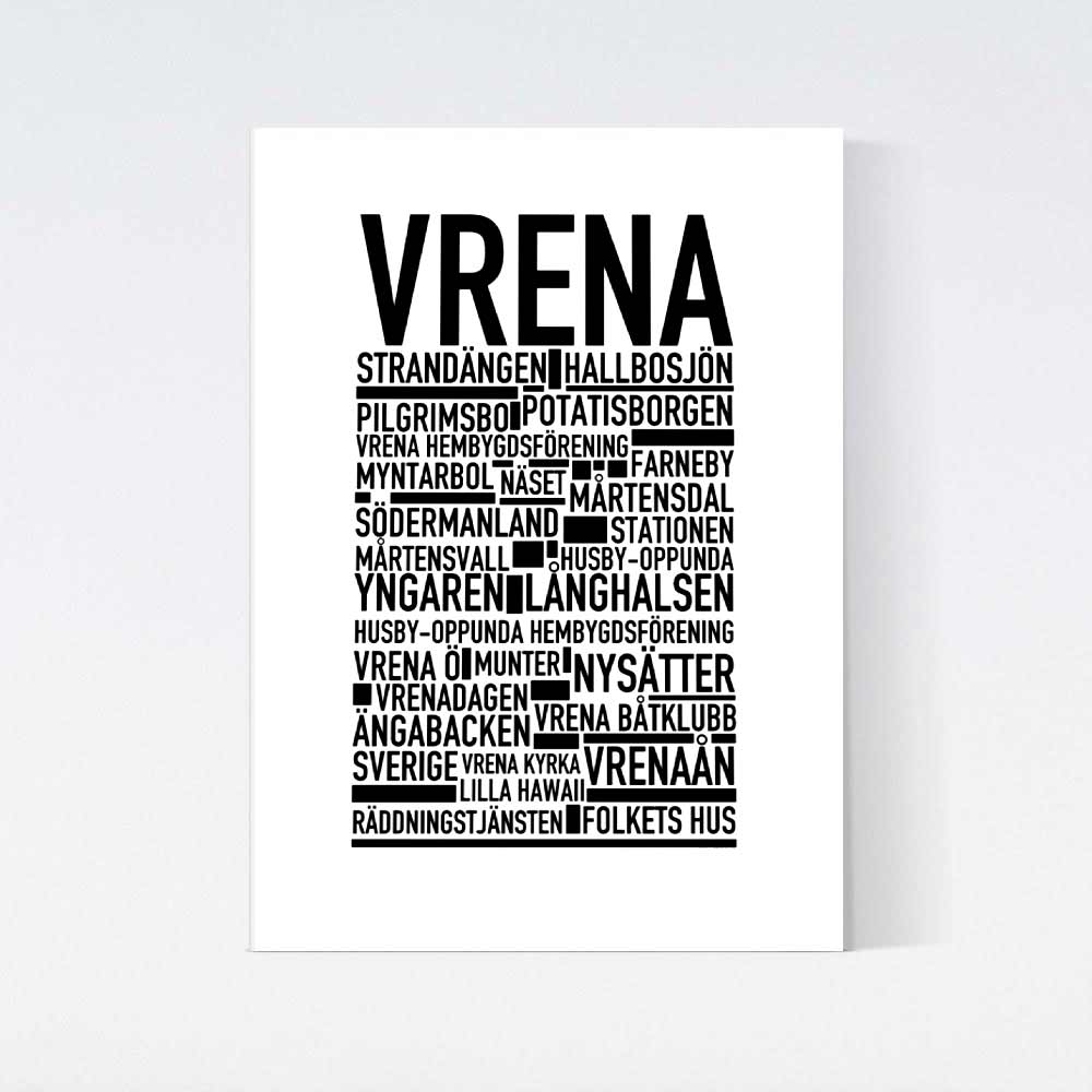 Vrena Text Poster