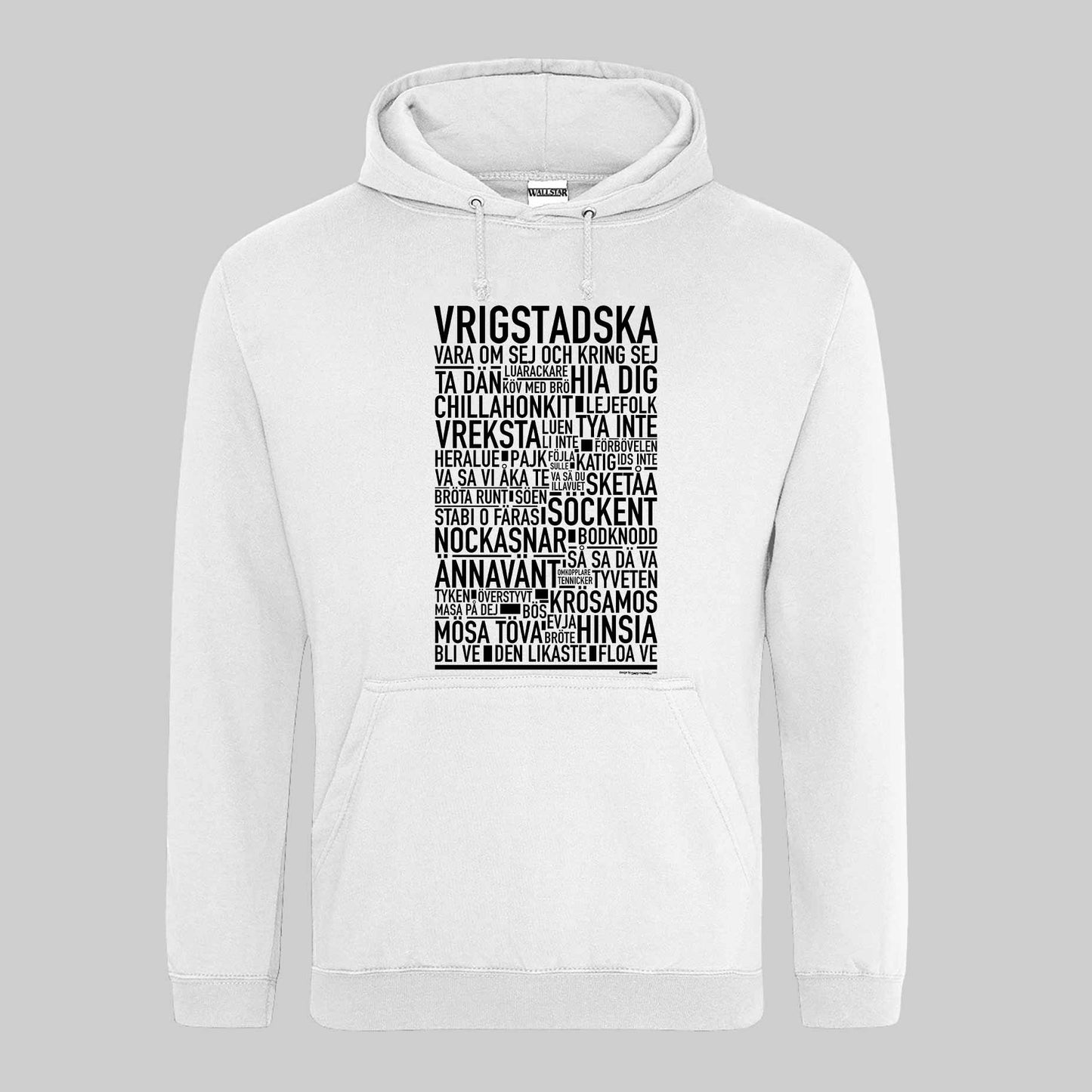 Vrigstadska Dialekt Text Hoodie