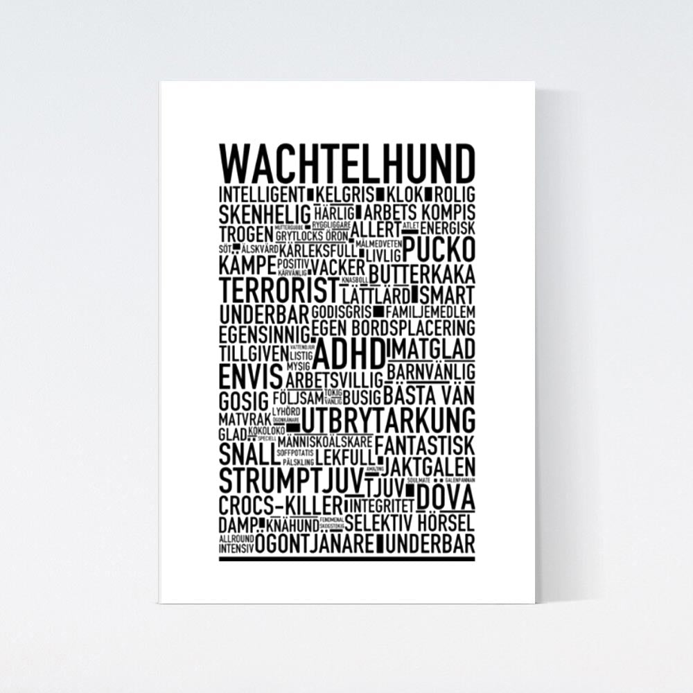 Wachtelhund Text Poster