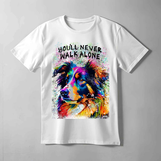 Border Collie Walk Alone T-shirt