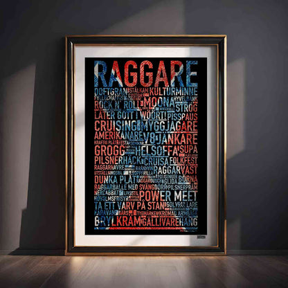 Raggare Text Poster